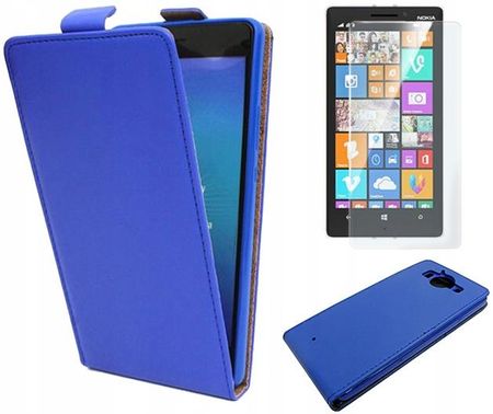 Gsm Hurt Etui Do Microsoft Lumia 950 Pokrowiec Case Slim Flex Szafir I Szkło