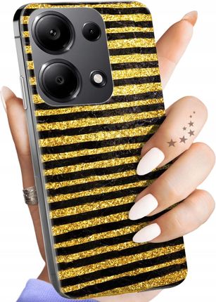 Hello Case Etui Do Xiaomi Redmi Note 13 Pro 4G Poco M6 Pro 4G Złoto Gold Rich