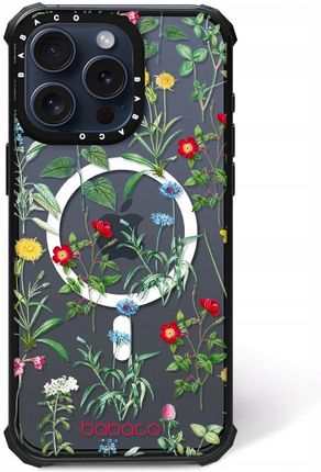 Babaco Etui Do Apple Iphone 15 Pro Max Kwiaty 042 Magsafe Przeźroczysty