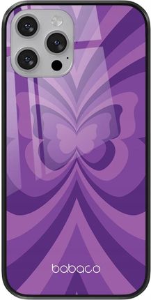 Babaco Etui Do Apple Iphone 6/6S Motyle 001 Premium Glass Fioletowy