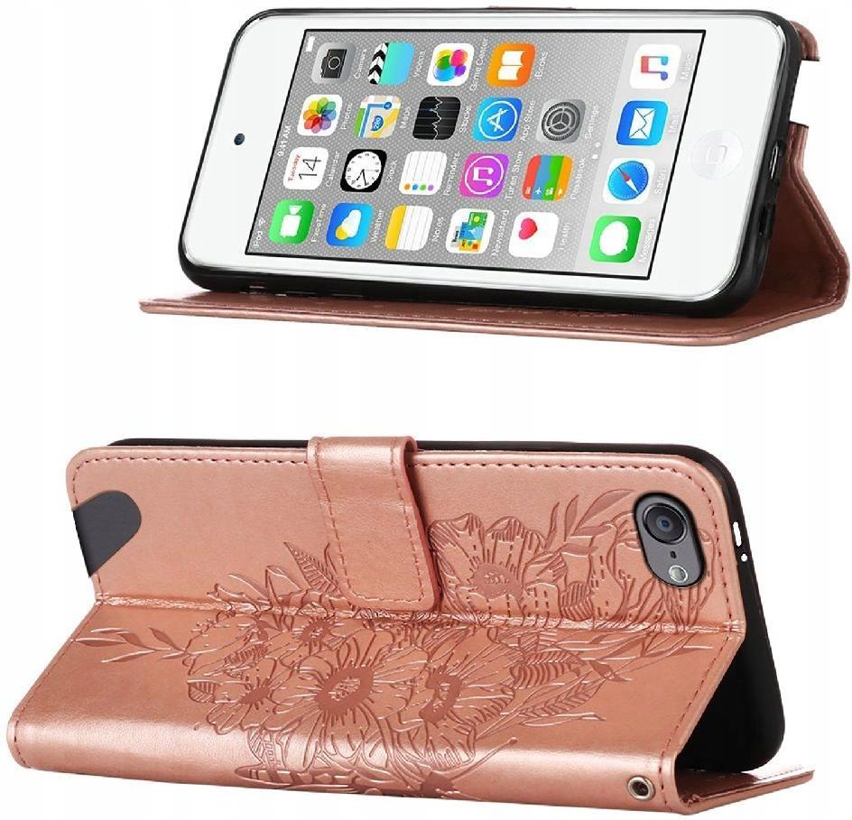 Custodia KANGHAR Per IPod Touch 7/6/5 Gen Con Stampa Mucca | Cover TPU Morbida Con Pellicola E Anello Metallico 360°