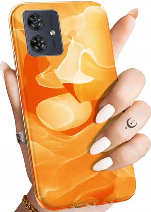 Hello Case Etui Do Motorola Moto G54 5G Pomarańczowe Pomarańcze Orange Obudowa