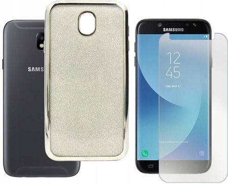 Gsm Hurt Etui Do Samsung Galaxy J7 2017 Obudowa Jelly Case Glossy Hq Srebrne I Szkło