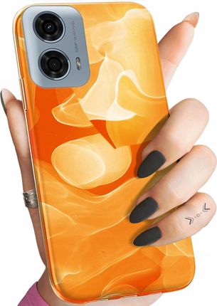 Hello Case Etui Do Motorola Moto G24 Moto G04 Pomarańczowe Pomarańcze Orange