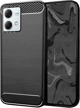 Hello Case Etui Do Motorola Moto G84 Pancerne Karbon Case Czarne