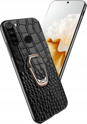 Itel Etui Do Xiaomi Redmi Note 8T Skóra Krokodyla Luksusowe Case Ring Szkło