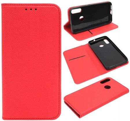 Gsm Hurt Etui Do Motorola Moto E6 Plus Case Obudowa Pokrowiec Smart Magnet Czerwone