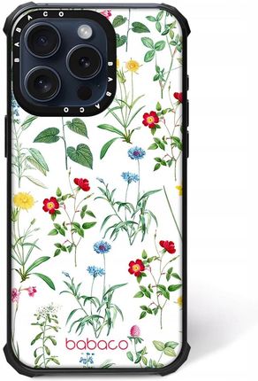Babaco Etui Do Apple Iphone 15 Pro Max Kwiaty 042 Magsafe Biały