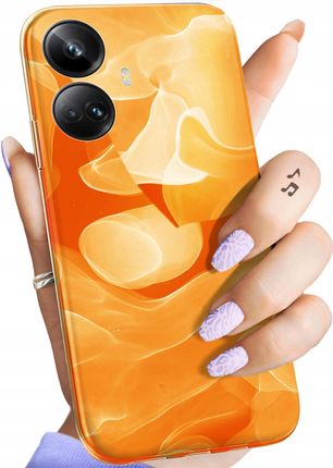 Hello Case Etui Do Realme 10 Pro Plus 5G Pomarańczowe Pomarańcze Orange Obudowa