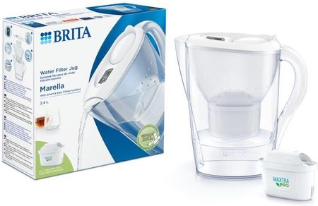 Dzbanek filtrujący BRITA Marella 2,4l biały + MAXTRA PRO Pure Performance