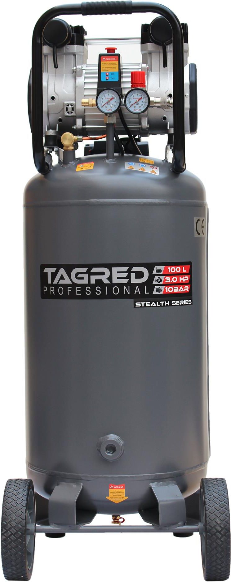 Zdjęcie Tagred Kompresor Bezolejowy Stojący 10 Bar 100l Ta3397 - Tczew