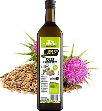 Mix Brands Big Nature Olej Z Ostropestu Tłoczony Na Zimno 1l
