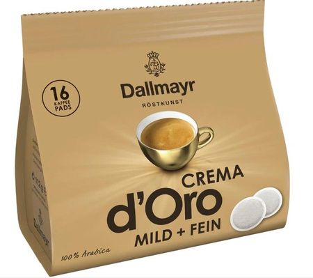 Dallmayr Crema D'Oro Mild & Fein W Padach 16 +2szt.