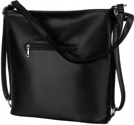 Shopperka damska hobo Rovicky R-073-01 czarna - zdjęcie 2