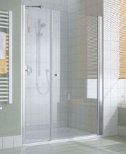 Drzwi prysznicowe Kermi Atea Drzwi wahadłowe jednoskrzydłowe z polem stałym 95 szkło przezroczyste AT1OL095182AK - zdjęcie 1