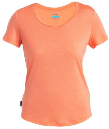 Damska koszulka Icebreaker Women Merino 125 Cool-Lite™ Sphere III SS Scoop Tee Wielkość: S / Kolor: pomarańczowy