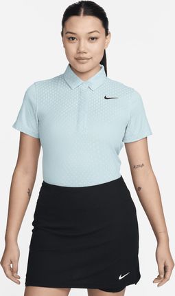 Damska koszulka polo z krótkim rękawem do golfa Dri-FIT ADV Nike Tour - Niebieski