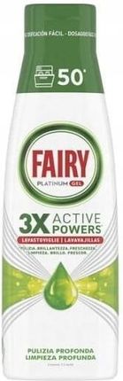Fairy Platinum 50 myć żel do zmywarki Limone 1l
