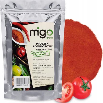 Migogroup Proszek Pomidorowy Pomidory Mielone 100g Migo