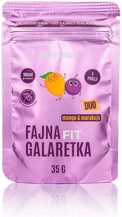 Fitrec Fajna Galaretka Duo Mango Marakuja 35g 5 Porcji Bez Cukru Fit