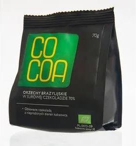 Cocoa Orzechy Brazylijskie W Surowej Czekoladzie Bio 70g
