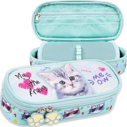 St-Majewski Piórnik Saszetka Usztywniona My Little Friend Mint Kitty