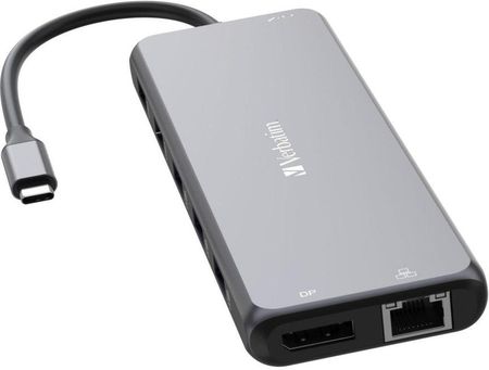 Verbatim Hub USB Multi Port CMH-13: 2x USB-C PD, 1xUSB-A 3.1, 3xUSB-A 3.0, 2xUSB-A 2.0, 2xHDMI, DisplayPort, RJ-45, audio (32153)