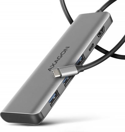 Axagon HMC-5H USB-C 3.2 Gen 1, 3x USB-A, 4K HDMI, PD 100W, 100cm USB-C kabel (HMC5H)