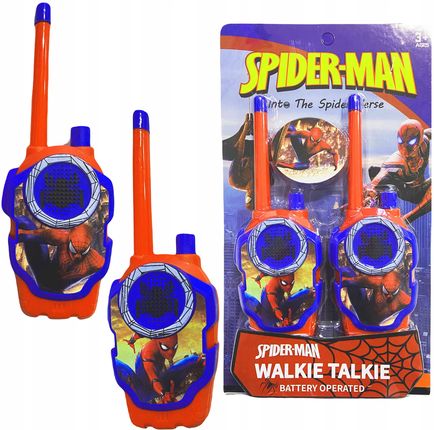 Toys Spiderman Walkie Talkie Zestaw 2X Krótkofalówka Idealny Dla Dzieci