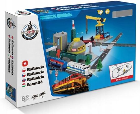 Dromader Loco Toys Duża Kolejka Do Rozbudowywania Rafineria 670Cm
