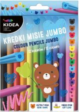 Zdjęcie Derform Kredki Misie Jumbo 12 Kolorów Kidea - Miasteczko Śląskie