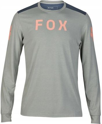 Koszulka Rowerowa Z Długim Rękawem Fox Ranger Dr Aviation Grey Vintage M