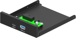 Zdjęcie Gigabyte Panel przedni Gembird 3,5'' USB 3.1 Typ-A + Typ-C (FDI3U3C01) - Korsze