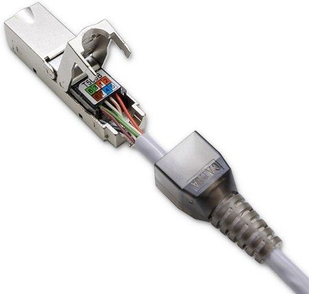 Qoltec Wtyk RJ45 STP CAT6A JACK PIN T568B T568A (54541) - opinie i