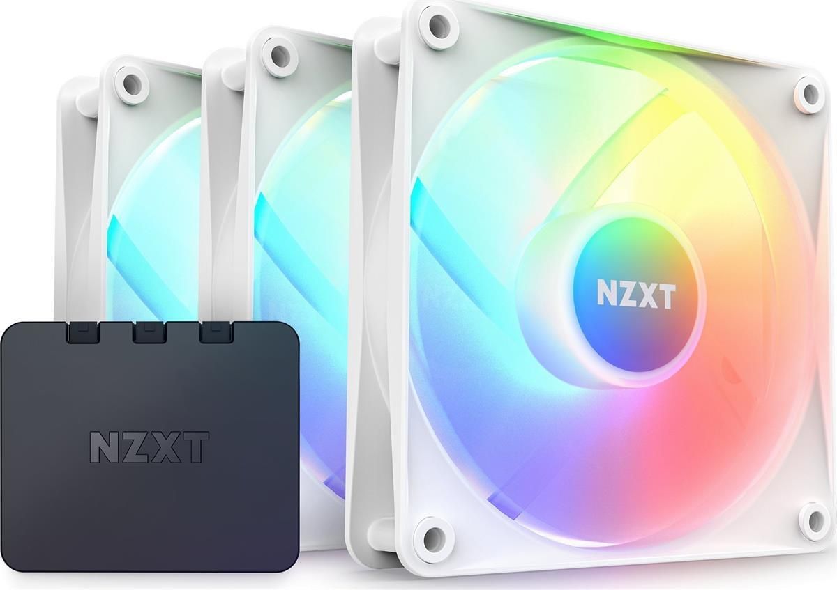 Nzxt F120 RGB Core Triple Pack 120x120x26 biały (RFC12TFW1