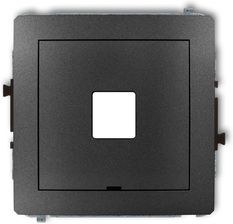 Karlik Deco Mechanizm Gniazda Multimedialnego Pojedyńczego Standard Keystone Grafitowy 11Dgmbo-1P