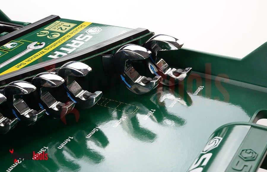 Sata Zestaw Kluczy Płasko-Oczkowych Z Podwójną Grzechotką