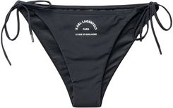 Zdjęcie Damski Dół stroju kąpielowego Karl Lagerfeld String Bikini Bottoms W/ Logo 230W2216-999 – Czarny - Pisz
