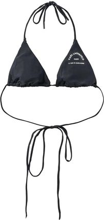 Damska Góra stroju kąpielowego Karl Lagerfeld Triangle W/ Logo 230W2215-999 – Czarny