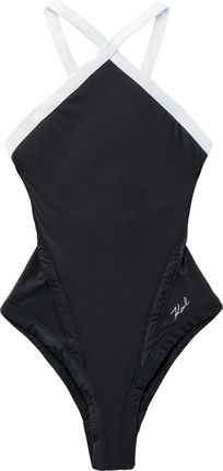 Damski Strój kąpielowy jednoczęściowy Karl Lagerfeld Karl Dna Rib Swimsuit 230W2206-999 – Czarny