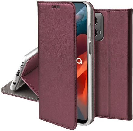 Case Etui Skórzane Do Motorola Moto G34 5G Magnetyczne Book Portfel Szkło
