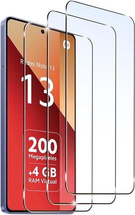 Krainagsm 3X Szkło Hartowane Ochronne 3 Sztuki Do Xiaomi Redmi Note 13 Pro