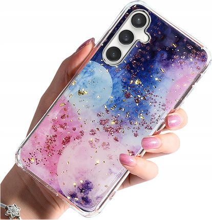 Krainagsm Etui Do Samsung Galaxy A55 5G Case Glamour Plecki Szkło Ochronne 9H