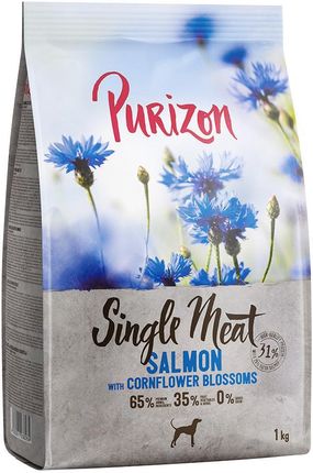 Purizon Single Meat Adult Łosoś Ze Szpinakiem I Kwiatami Chabru 1kg