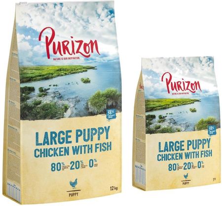 Purizon Karma Sucha Dla Psa Large Puppy Kurczak I Ryba Bez Zbóż 12kg