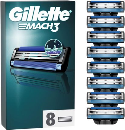 Gillette Mach3 Ostrza wymienne do maszynki 8 szt.