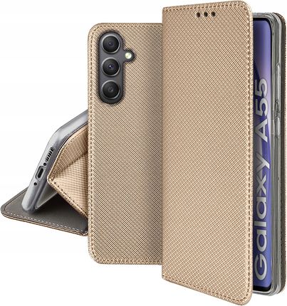 Krainagsm Etui Do Samsung Galaxy A55 5G Smart Magnet Case Portfel Szkło 9H
