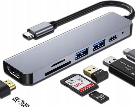 Myphone Adapter Typ C Rozdzielacz Hdmi Usb Czytnik Kart Dex 34231