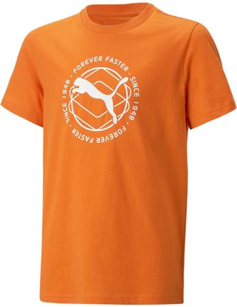 Koszulka chłopięca Puma ACTIVE SPORTS GRAPHIC pomarańczowa 67320223