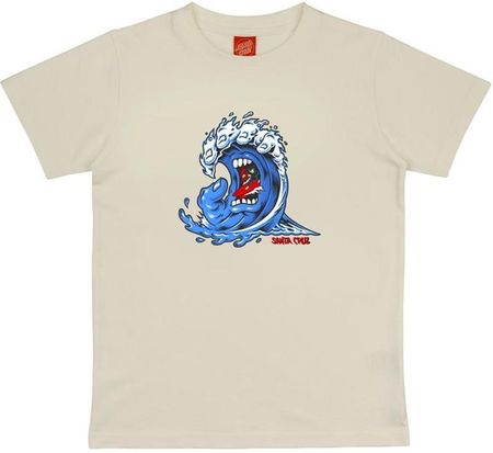 koszulka SANTA CRUZ - Youth Screaming Wave Front T-Shirt Light Grey (LIGHT GREY) rozmiar: 10-12